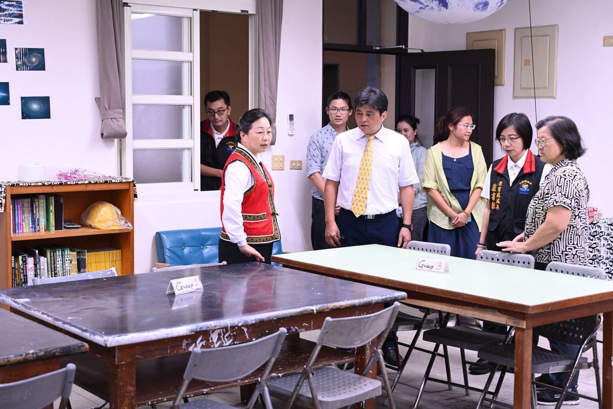 花蓮縣長徐榛蔚會勘化仁國小專科大樓耐震補強及設備更新工程 推動校園安全升級 打造優質學習環境