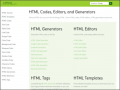 HTML Codes, Editors, and Generators pic