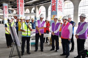 行政院副院長鄭文燦視察金門水頭港大型旅客服務中心新建工程