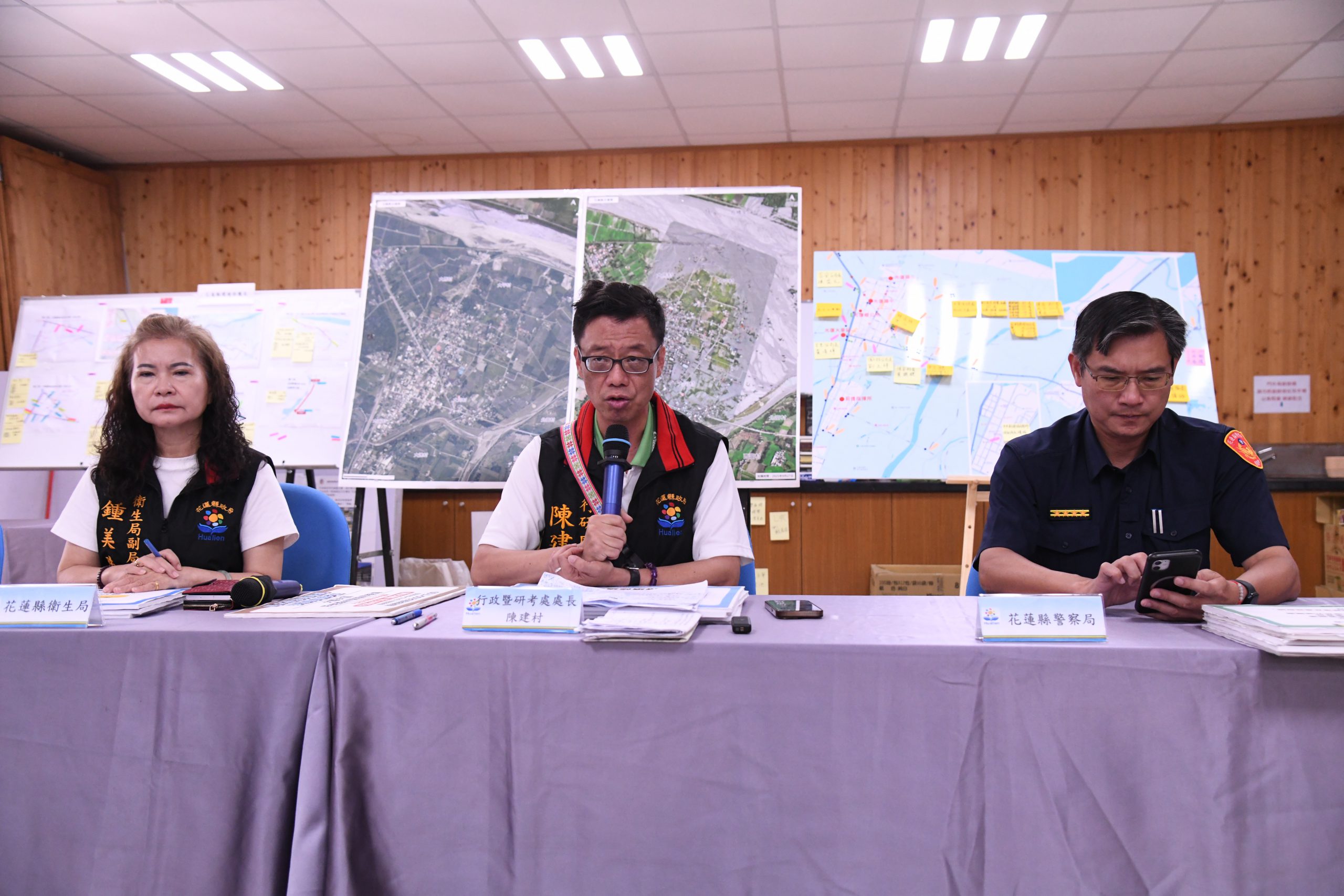 馬太鞍堰塞湖災後重建進度說明會   牙科醫療站今起開設