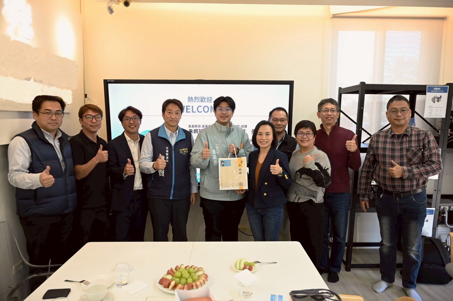 友嘉集團百餘萬助光復洪災    再訪花蓮    拜會市長魏嘉彥、縣議員魏嘉賢