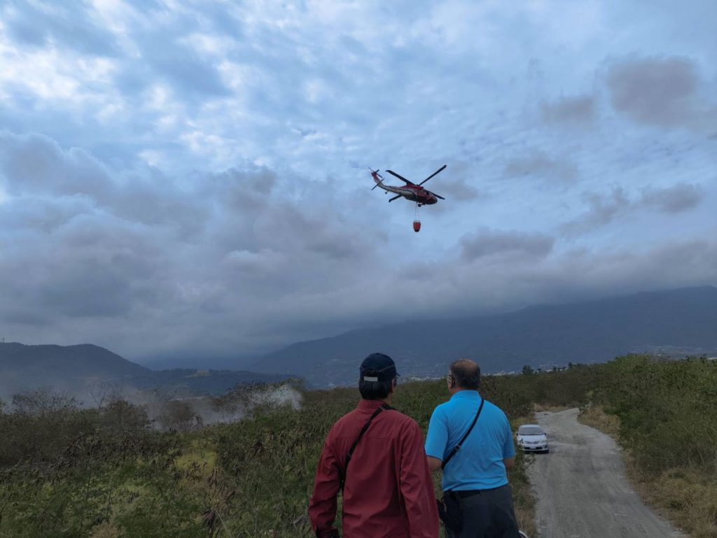 臺東知本濕地捷地爾火警    消防局結合科技與陸空聯合  26小時成功滅火插图1
