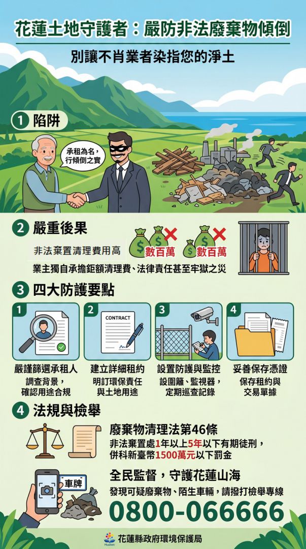 嚴防非法廢棄物傾倒    地主應盡管理之責缩略图