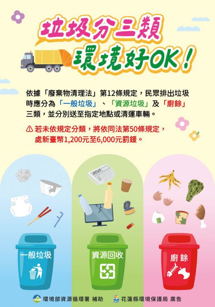 富里鄉垃圾轉運臺東焚化廠     7月起全面加強分類稽查插图