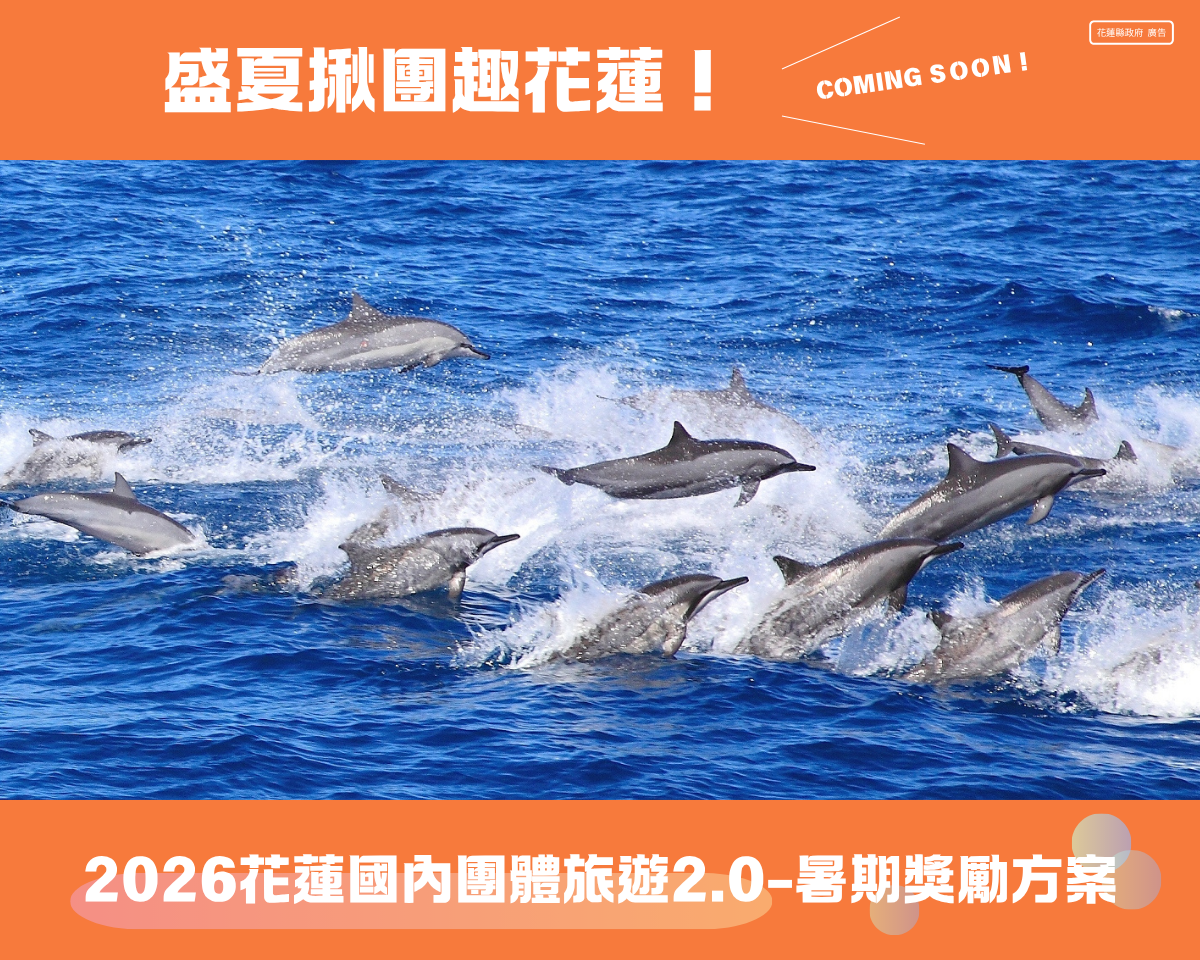 帶團來花蓮看海    花蓮暑期團遊獎勵即將開跑    每團最高獎勵2萬元缩略图