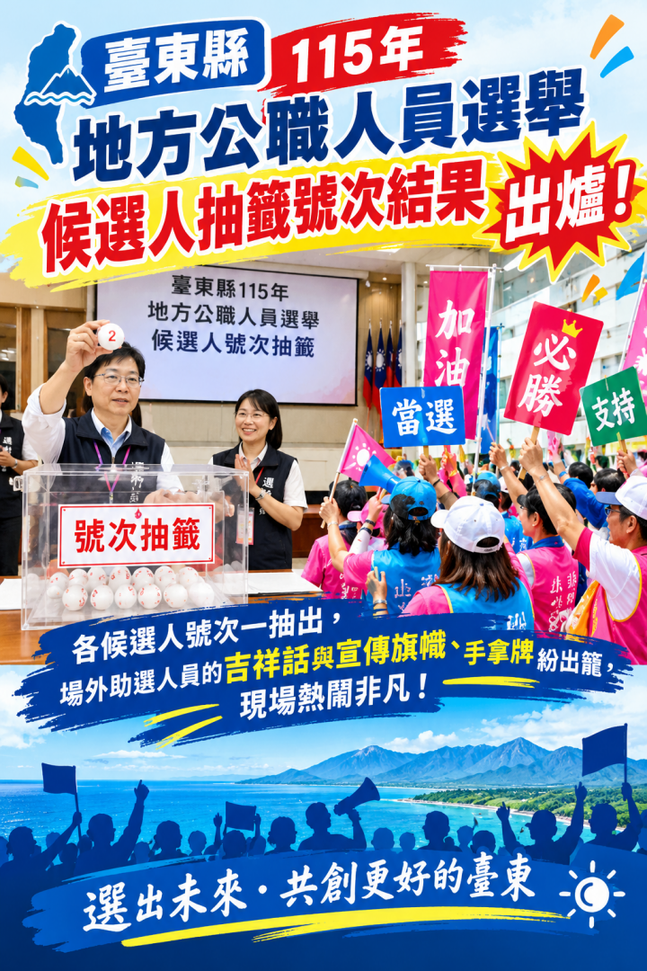 五合一選舉候選人抽籤作業    27日縣府辦理    抽籤後吉祥話紛出籠 11月28日選舉缩略图
